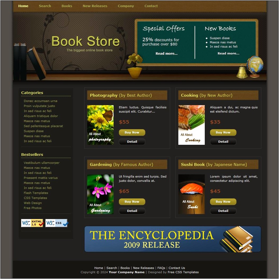 Online Shop Web Template Free Download