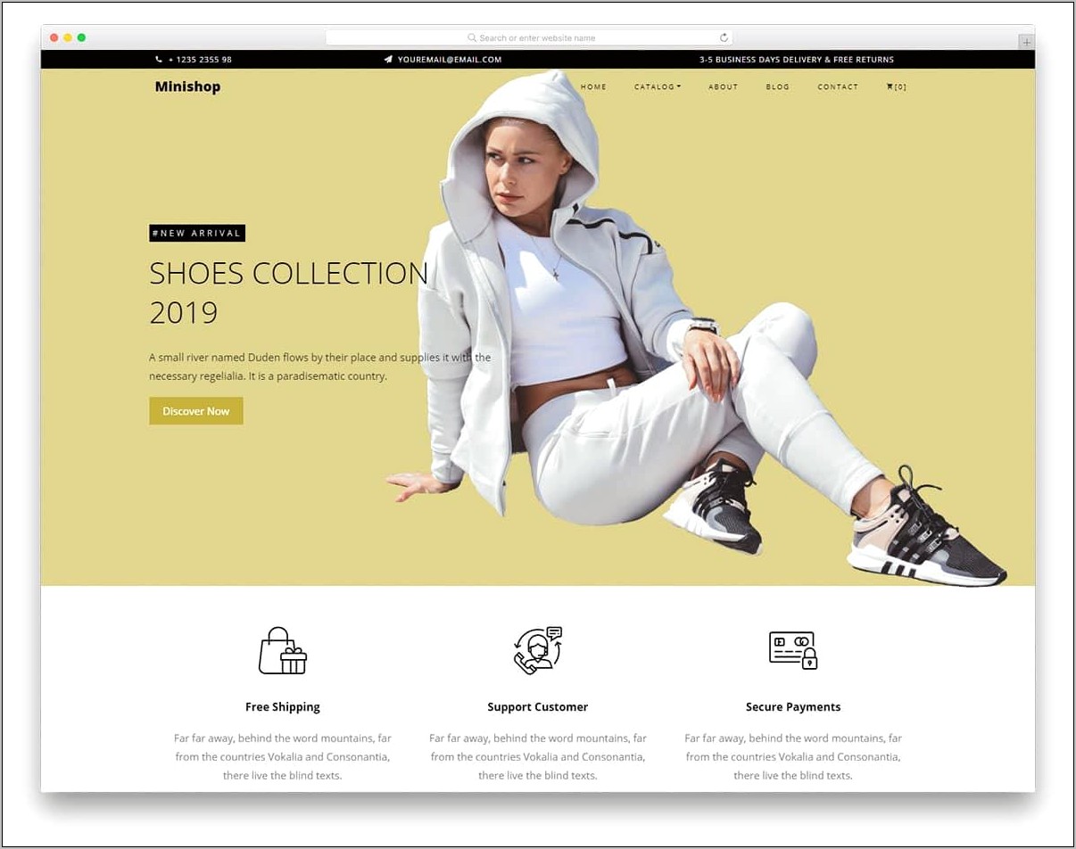 Online Shopping Html5 Template Free Download