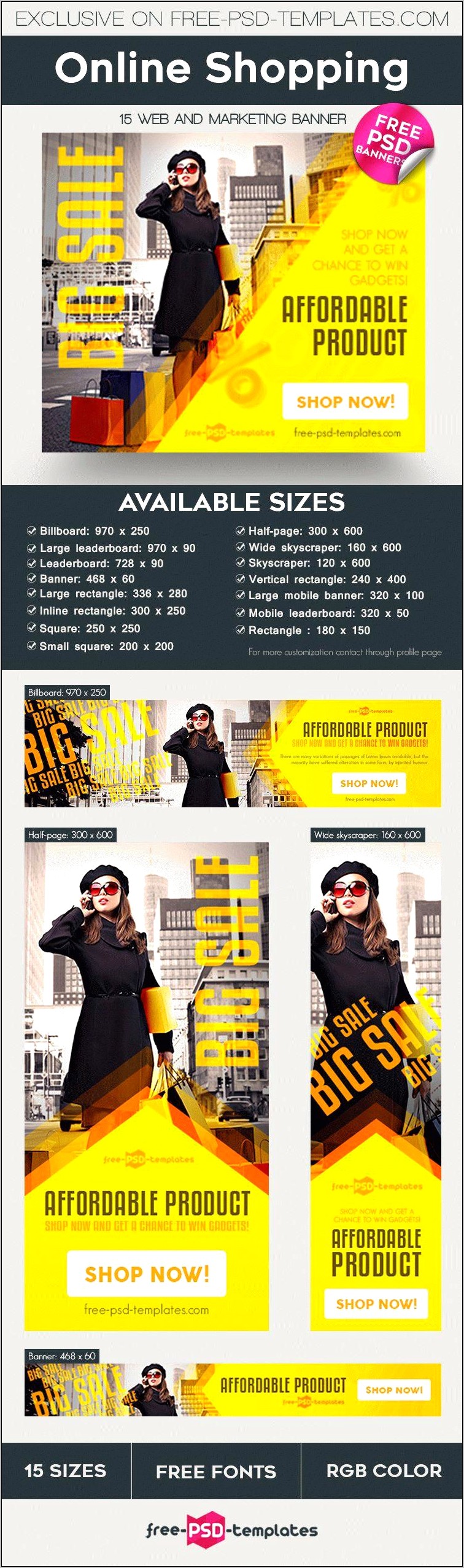 Online Shopping Psd Templates Free Download