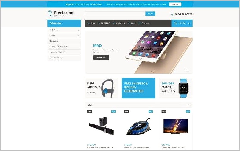 Online Store Html Template And Cart Free