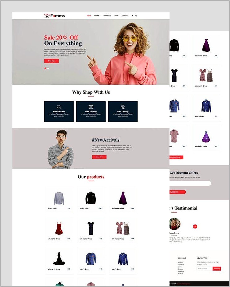 Online Store Html Template Free Download