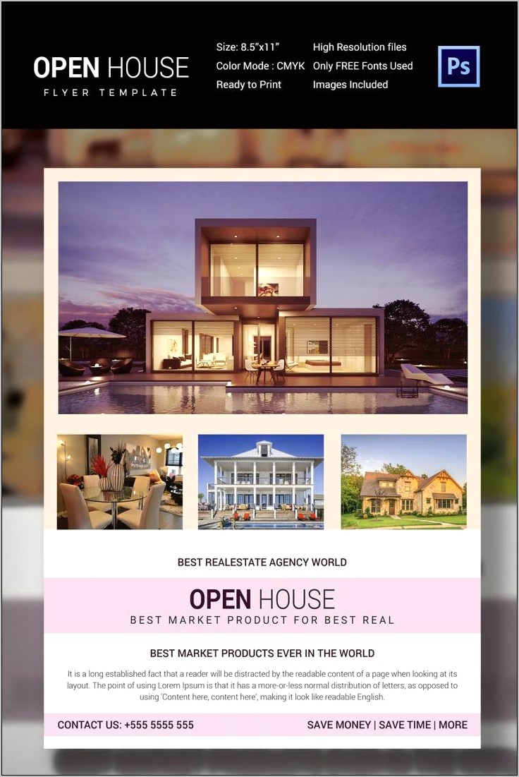 Open House Flyer Template Free Microsoft Word