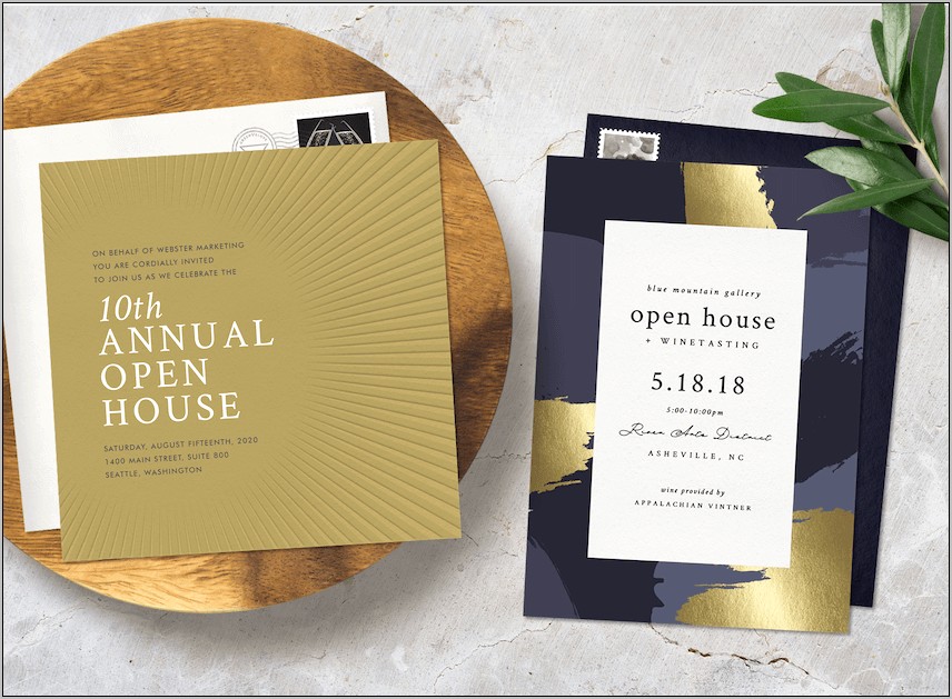 Open House Invitation Template Free Download