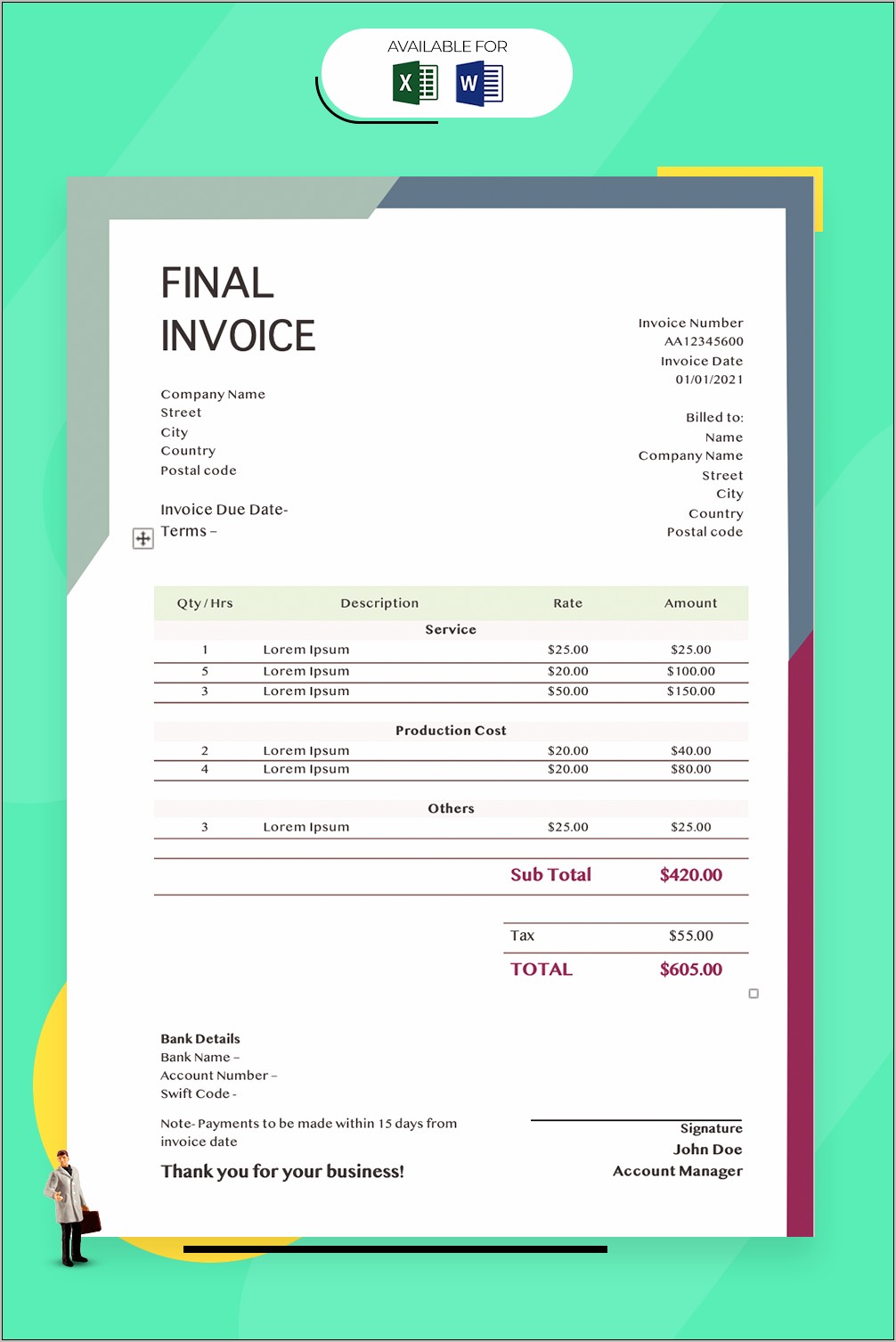 Open Office Invoice Template Uk Free Download