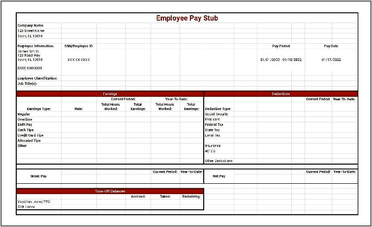 Open Source To Find Free Paystub Templates