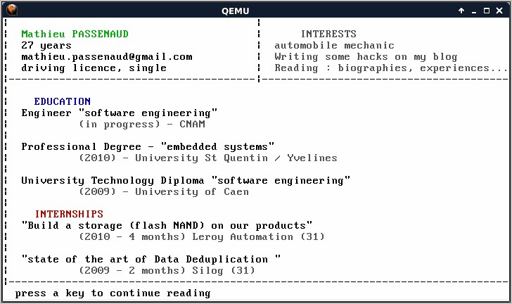 Operating System Skills For Resume