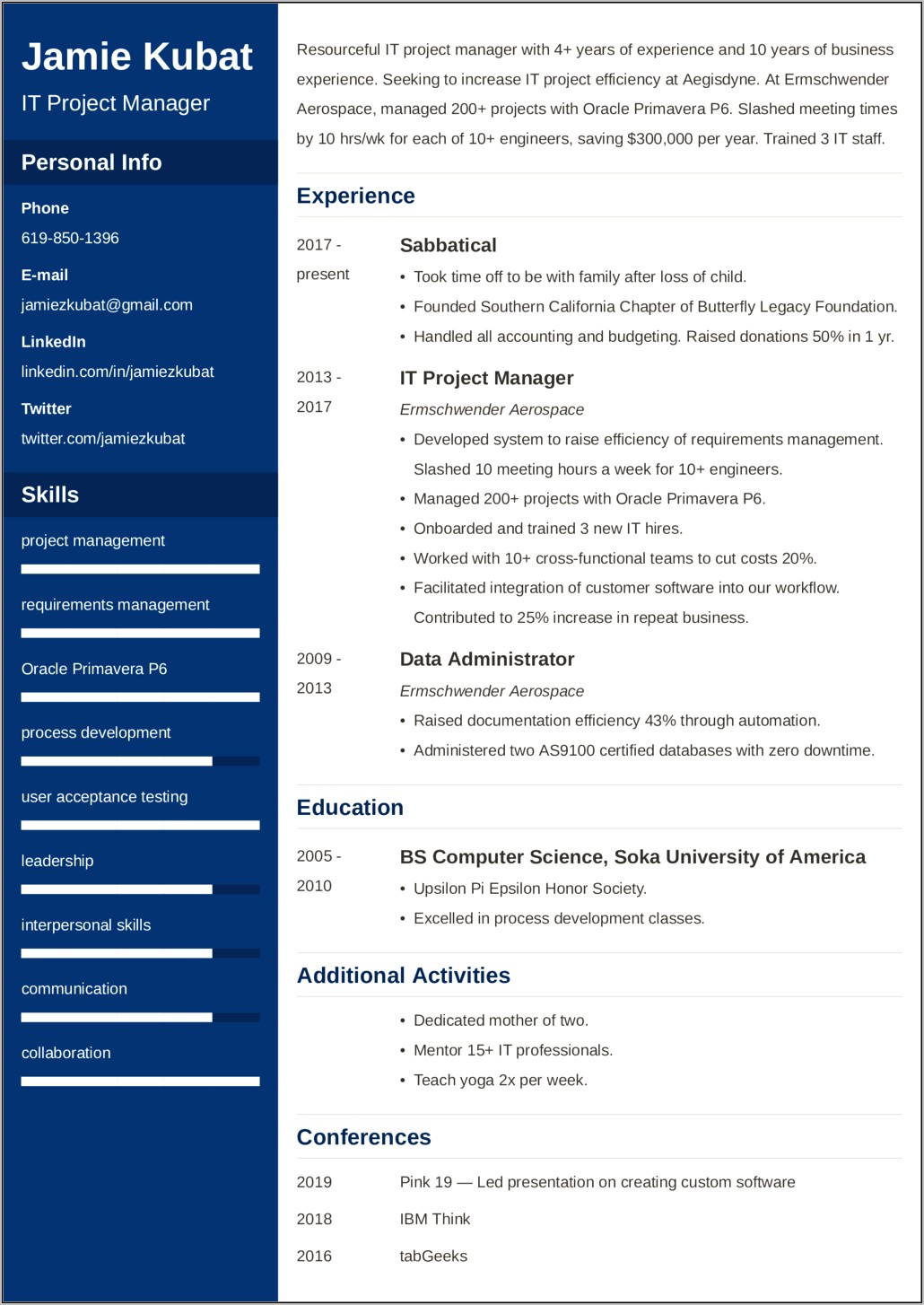 Oracle Ebs Project Manager Resume