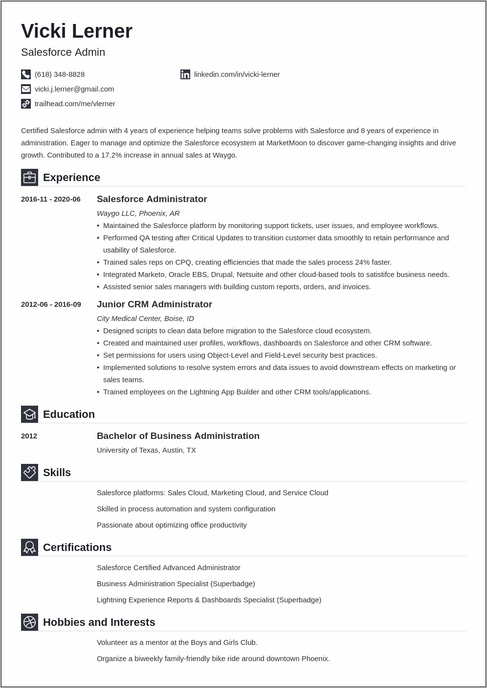 Oracle Security Admin Resume Example