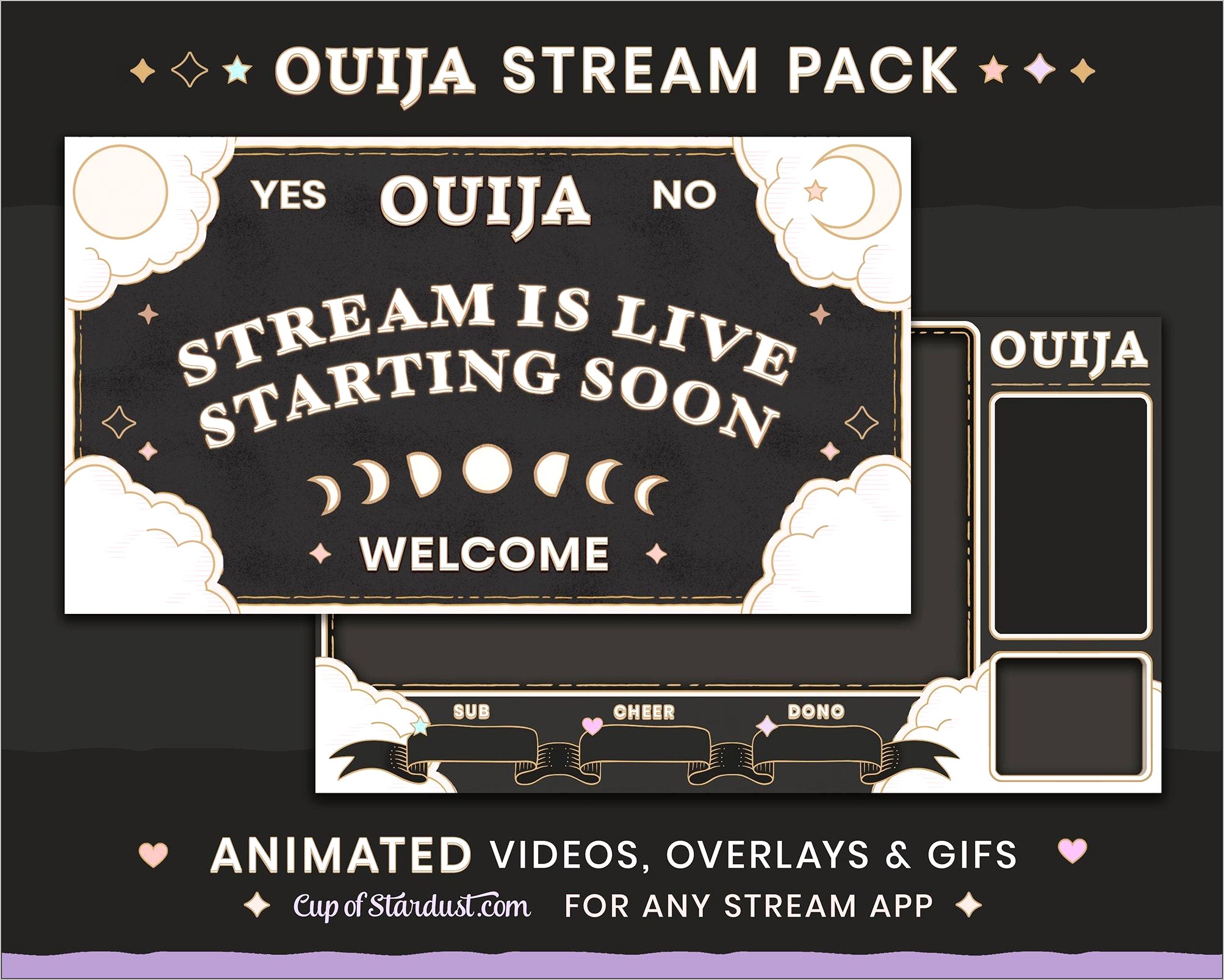 Ouija Board Digital Invitation Animation Template Download