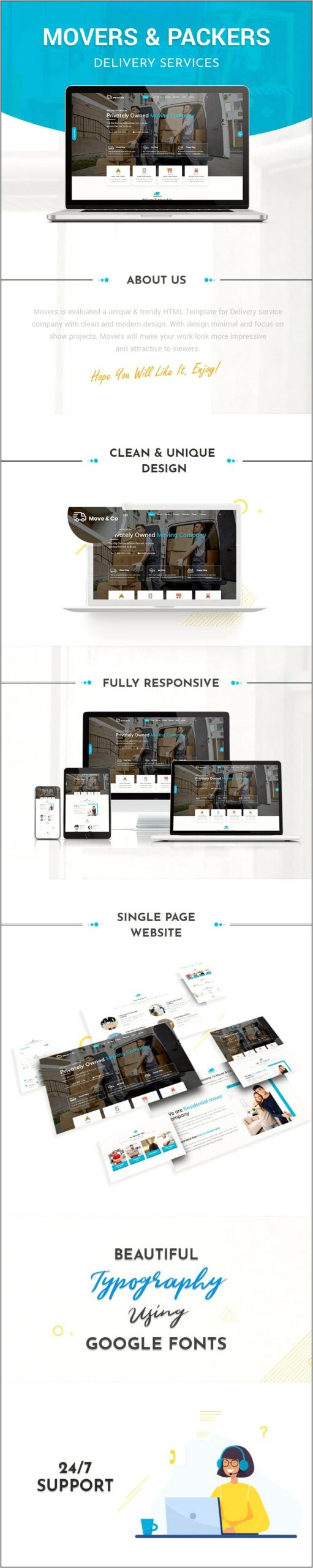 Packers And Movers Web Templates Free Download