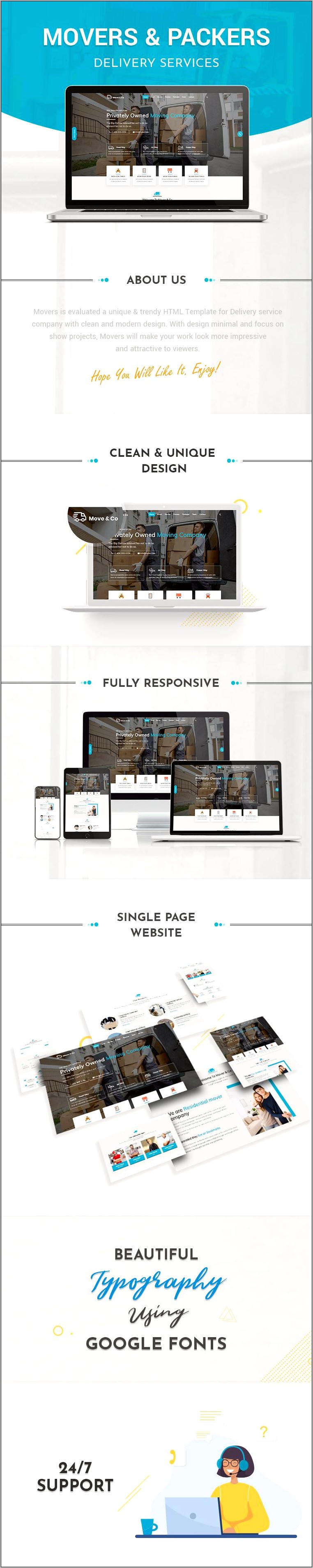 Packers And Movers Web Templates Free Download