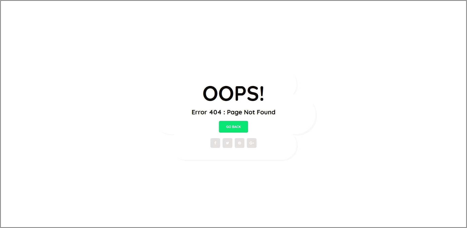 Page Not Found Html Template Free Download