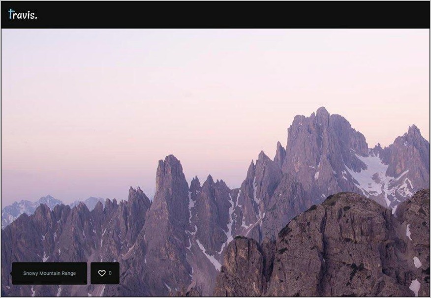 Panorama Fullscreen Photography Html Template Free Download