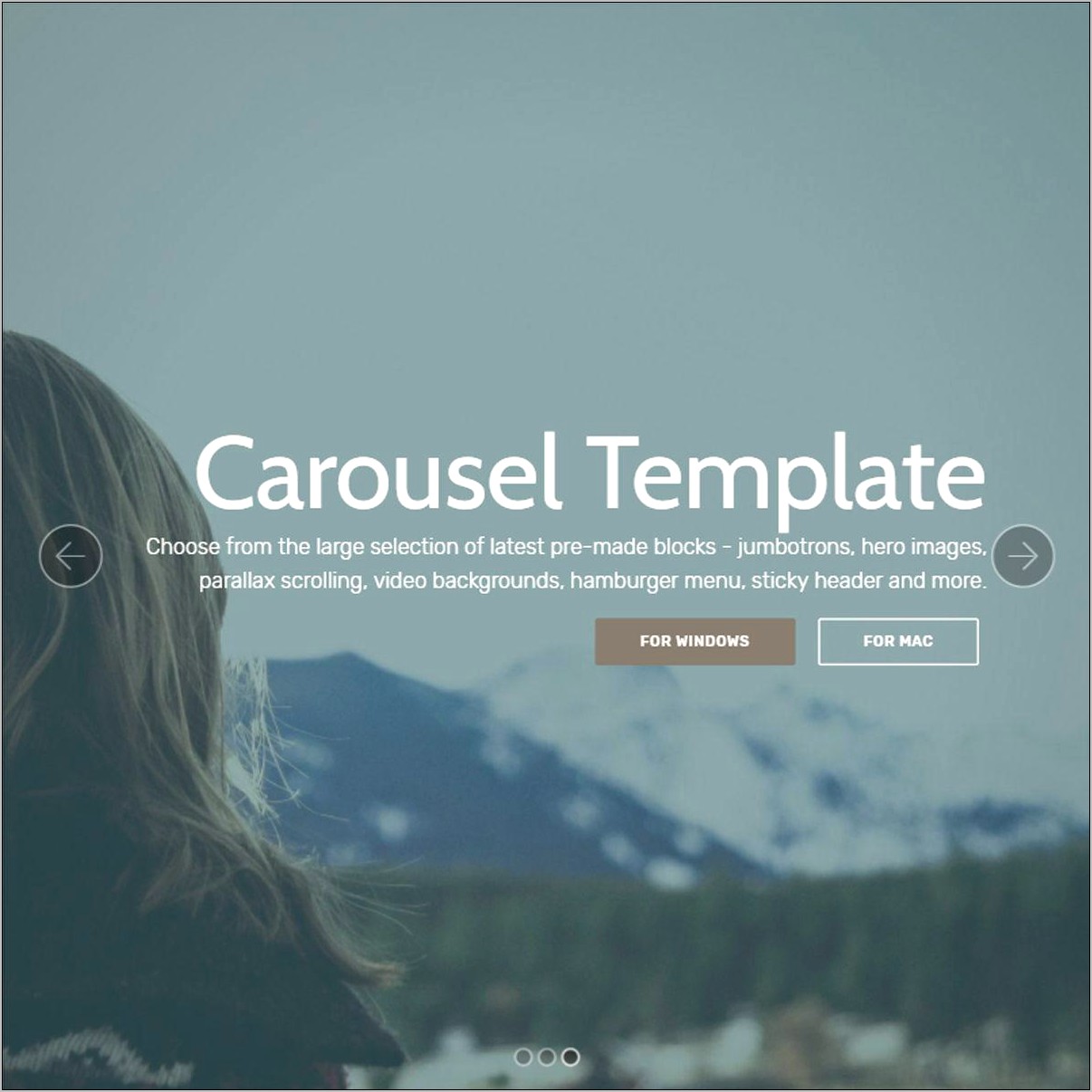 Parallax Scrolling Web Template Free Download