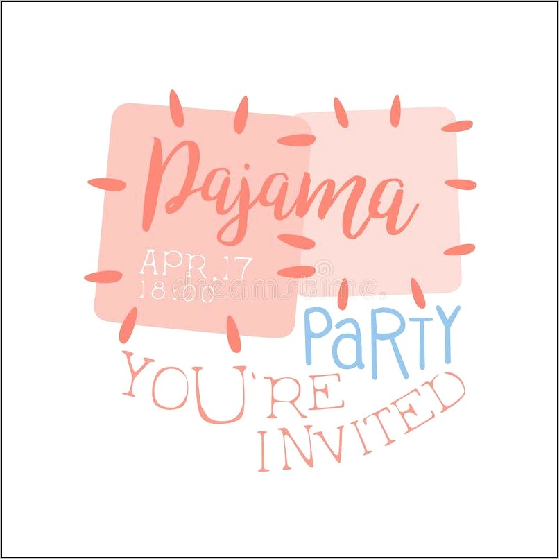 Paris Slumber Party Invitation Template For Free