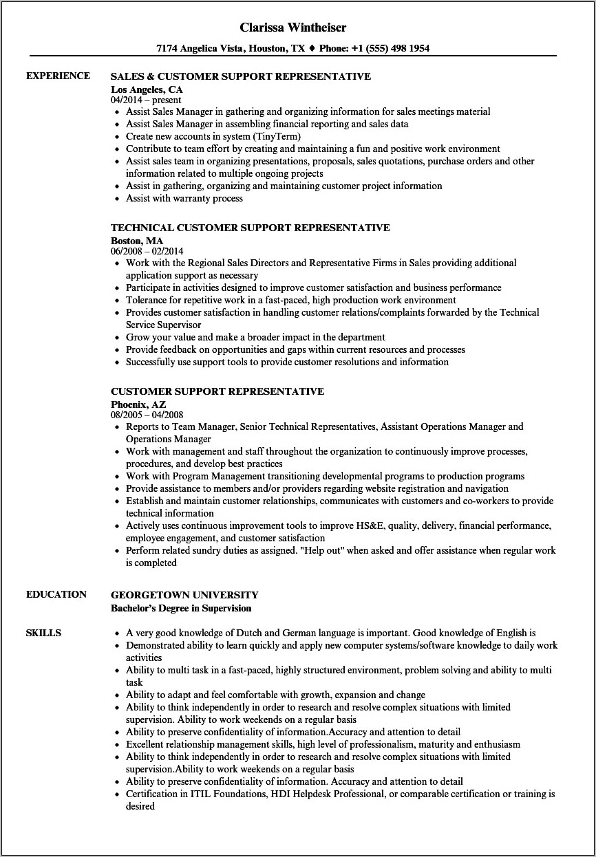 Passenger Service Agent Resume Samples