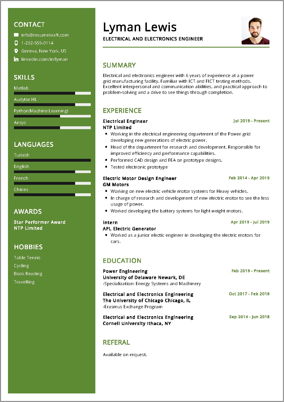 Passion And Energy Resume Examples