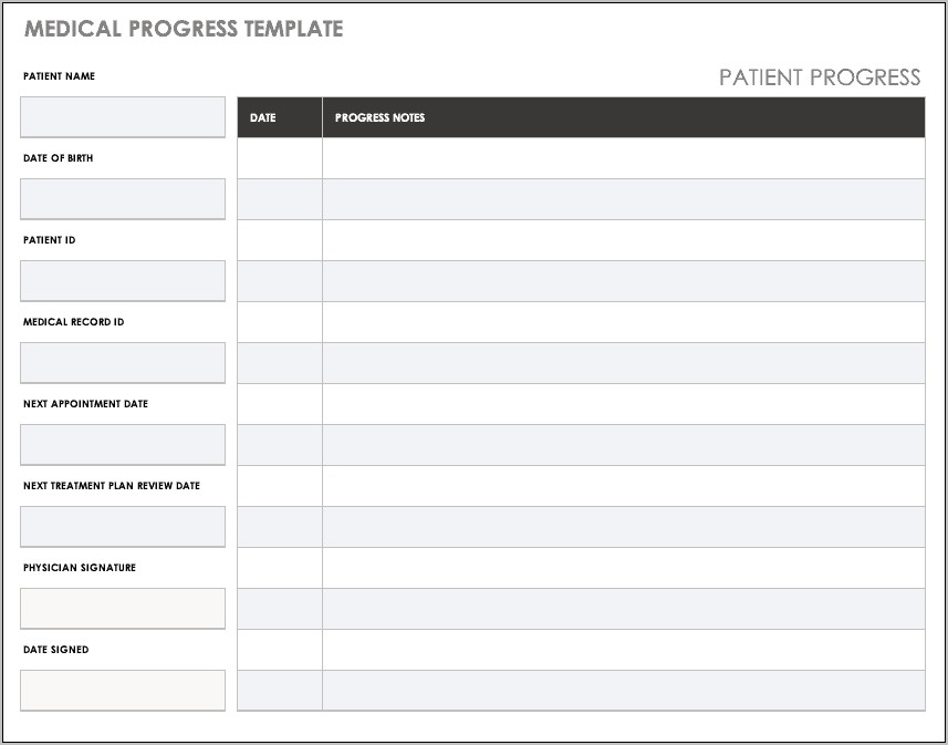 Patient Sign In Sheet Horizontal Template Free