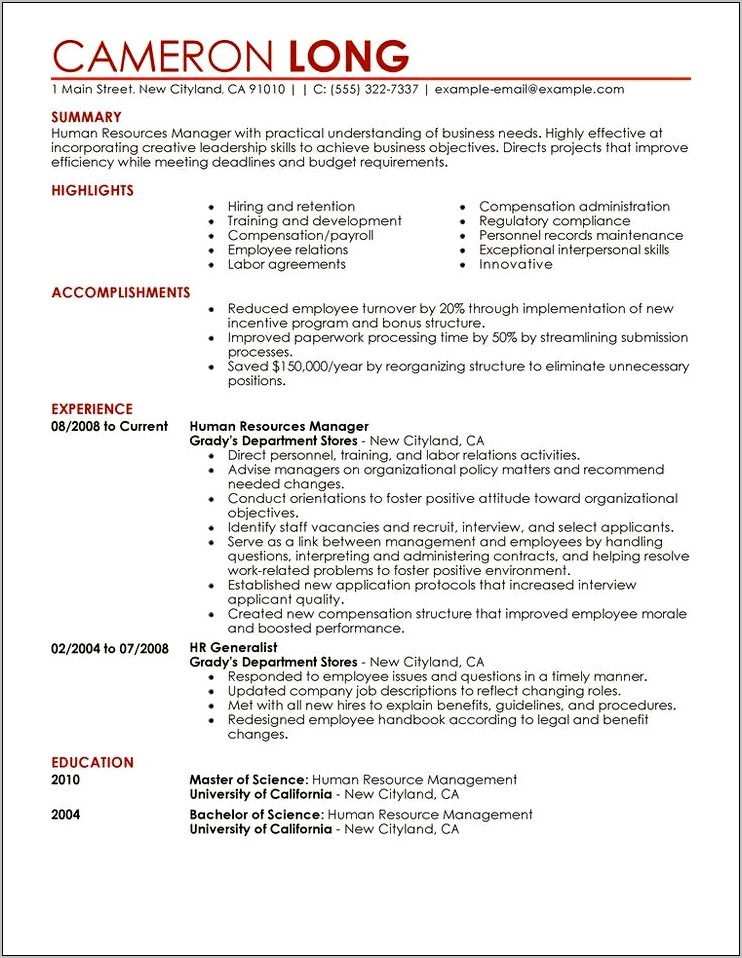 Payroll Project Manager Resume Sample