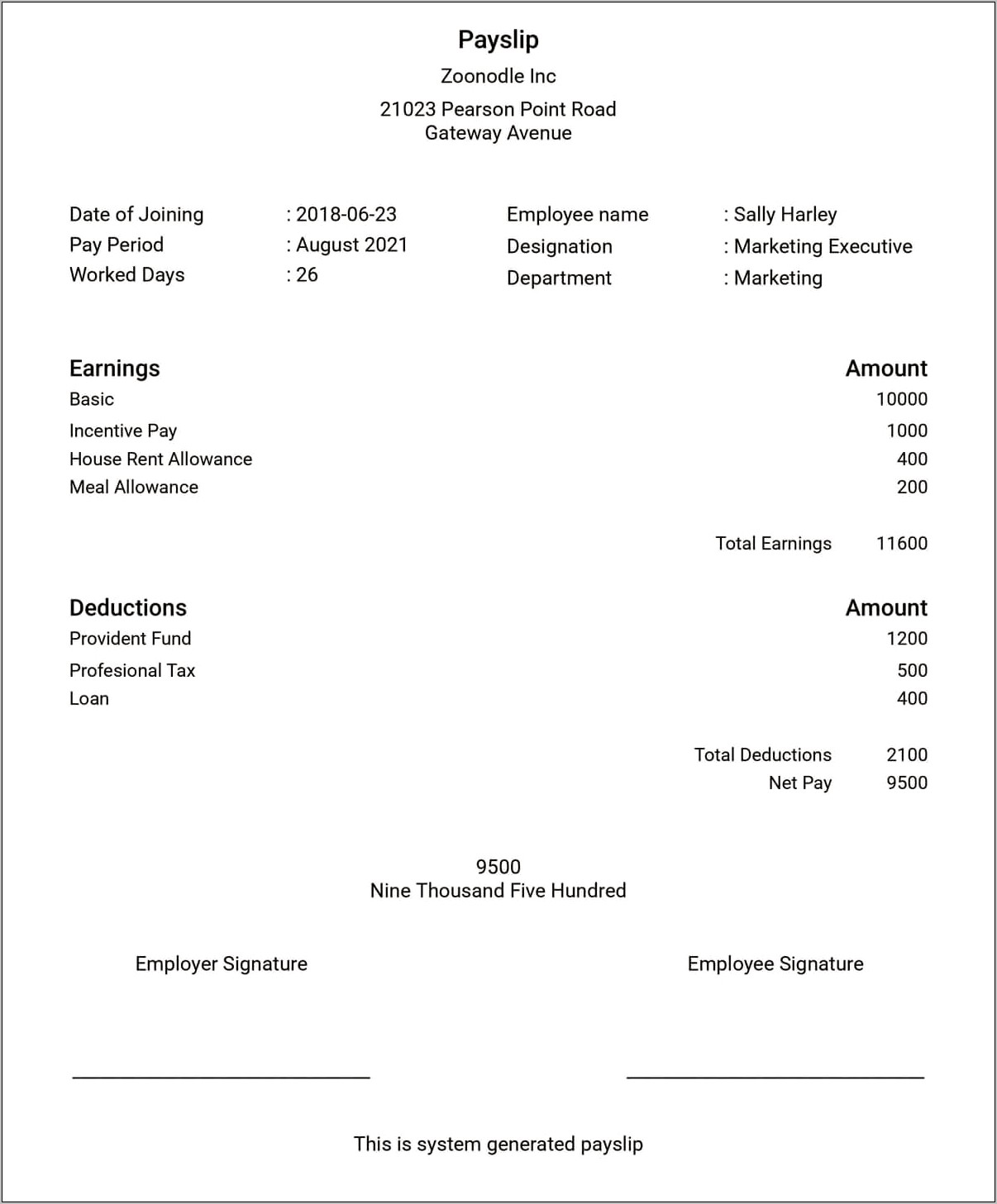 Payslip Template Uk Free Download Excel