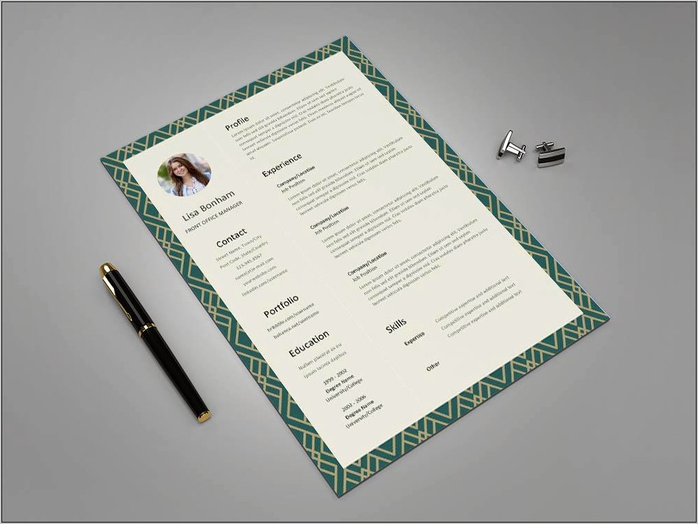 Pen Picture Example Resume Templates