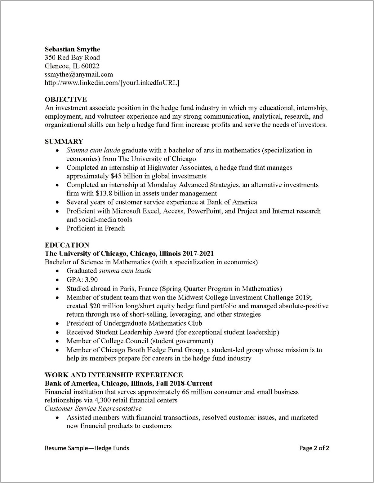 Perfect Oil Field Resume Example