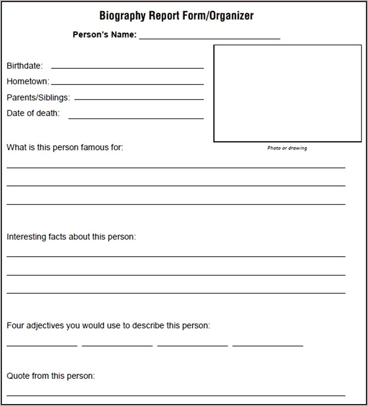 Personal Biography Template Free Download For Pledging Fraternity