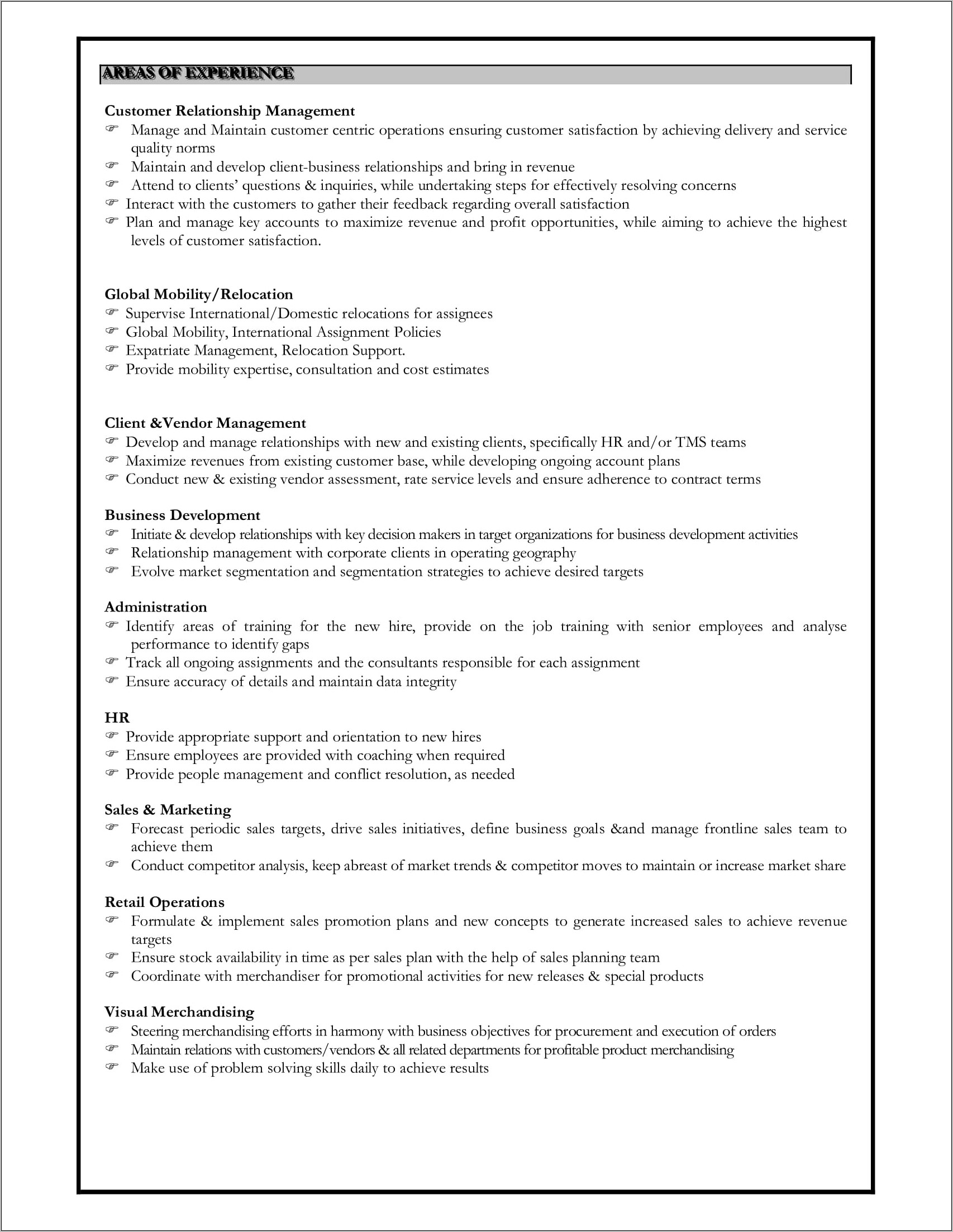 Personal Skills Section In Resume