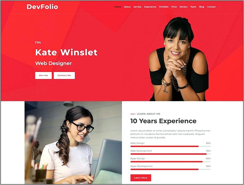 Personal Web Design Templates Free Download