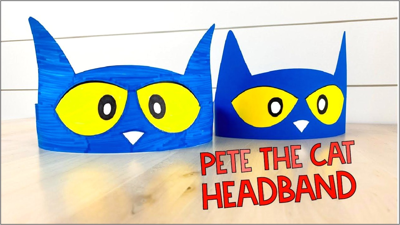 Pete The Cat Craft Templates Free Printable