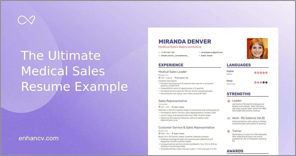 Pharmaceutical Sales Resume Objective Examples