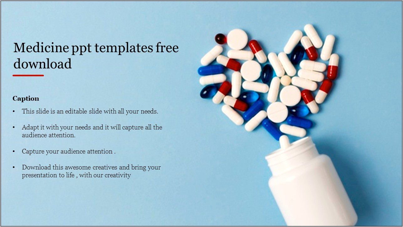 Pharmaceutical Tablets Powerpoint Templates Free Download