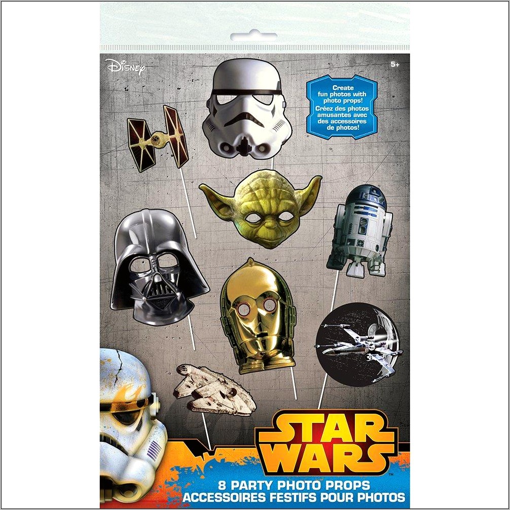 Photo Booth Masks Star Wars Template Free Printable