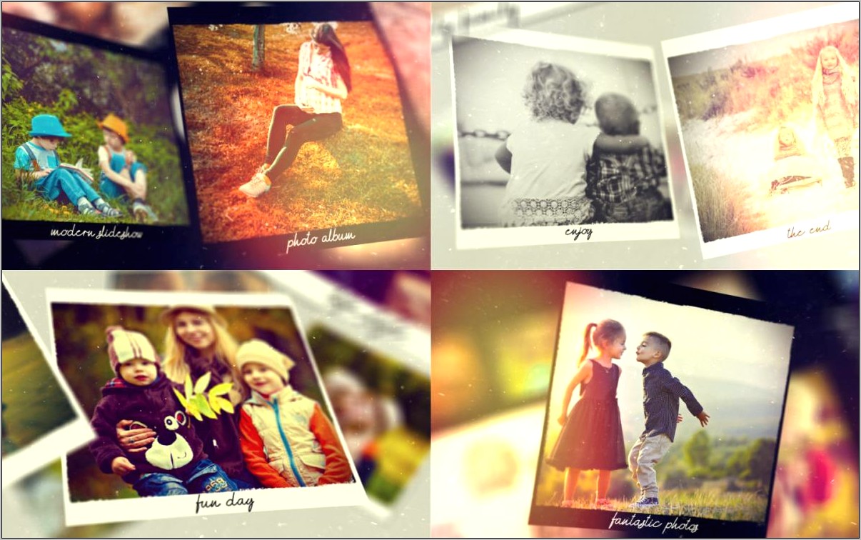 Photo Gallery Memories After Effects Template Free