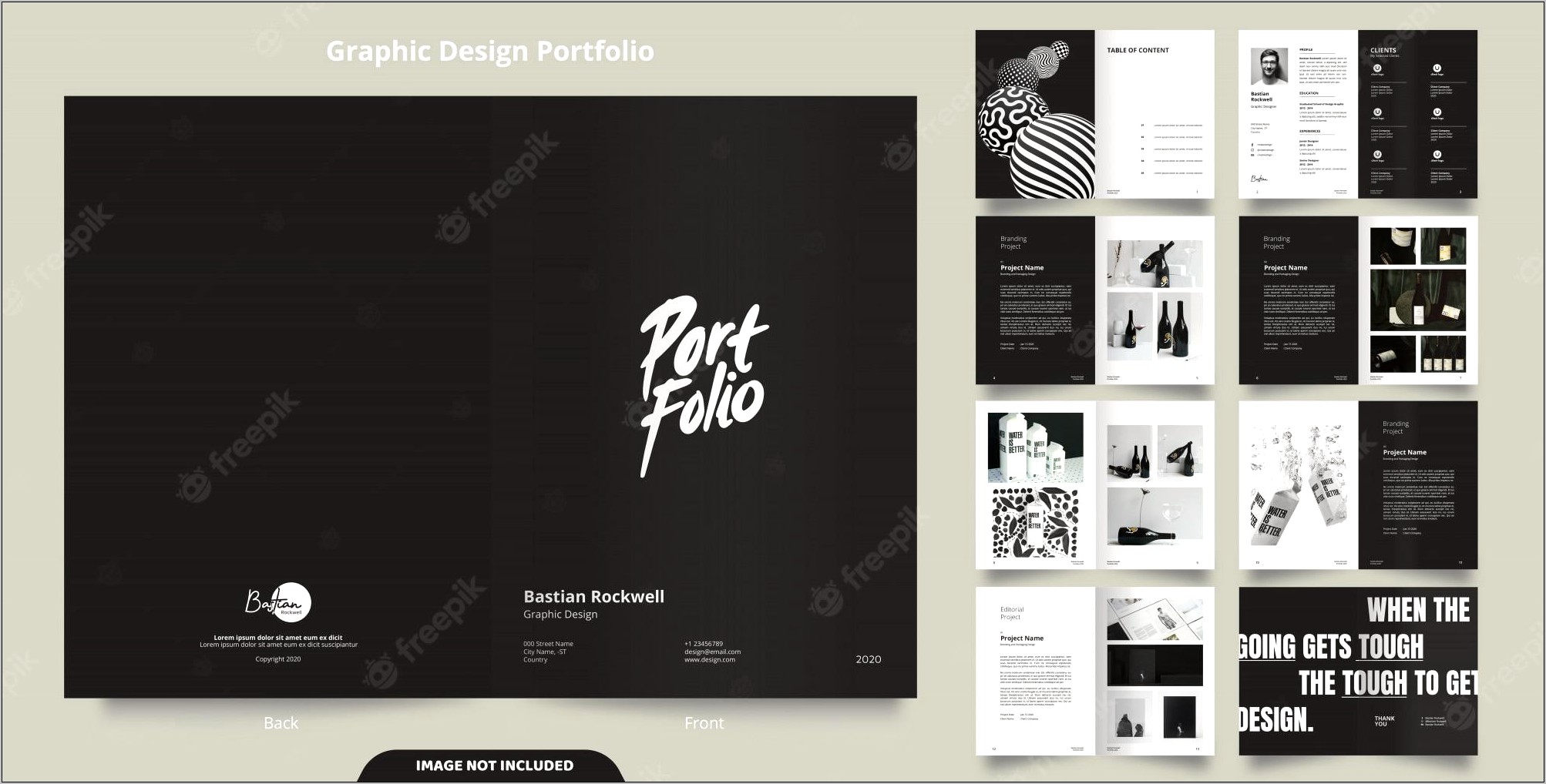 Photography Portfolio Book Template Free Download