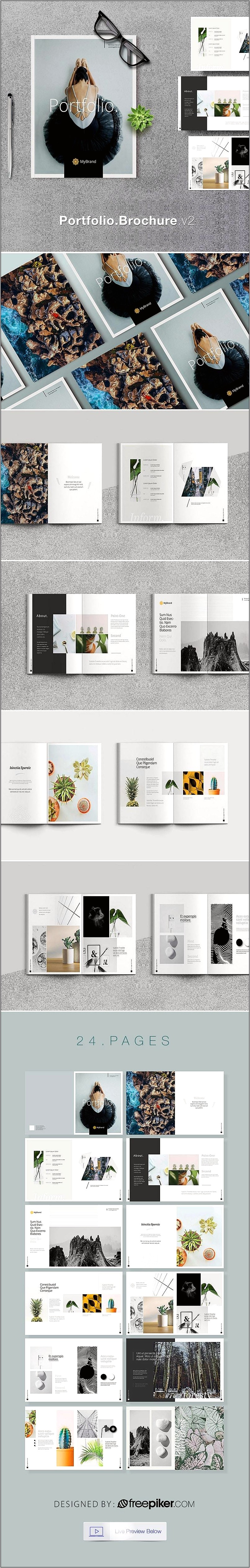 Photography Portfolio Catalog Template Free Download