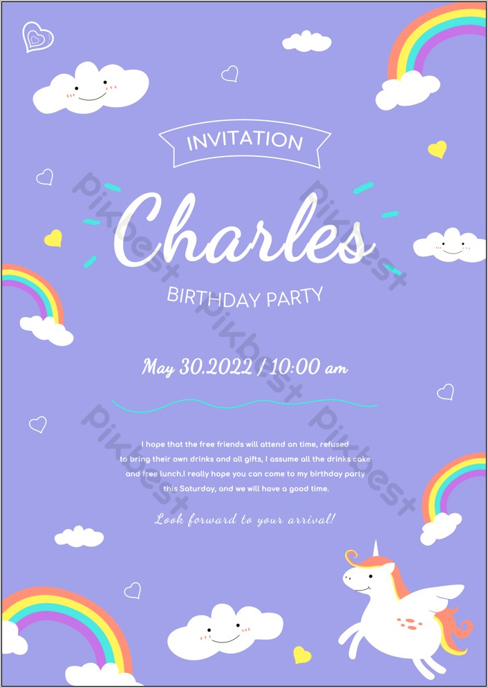 Photoshop Birthday Invitation Templates Free Download