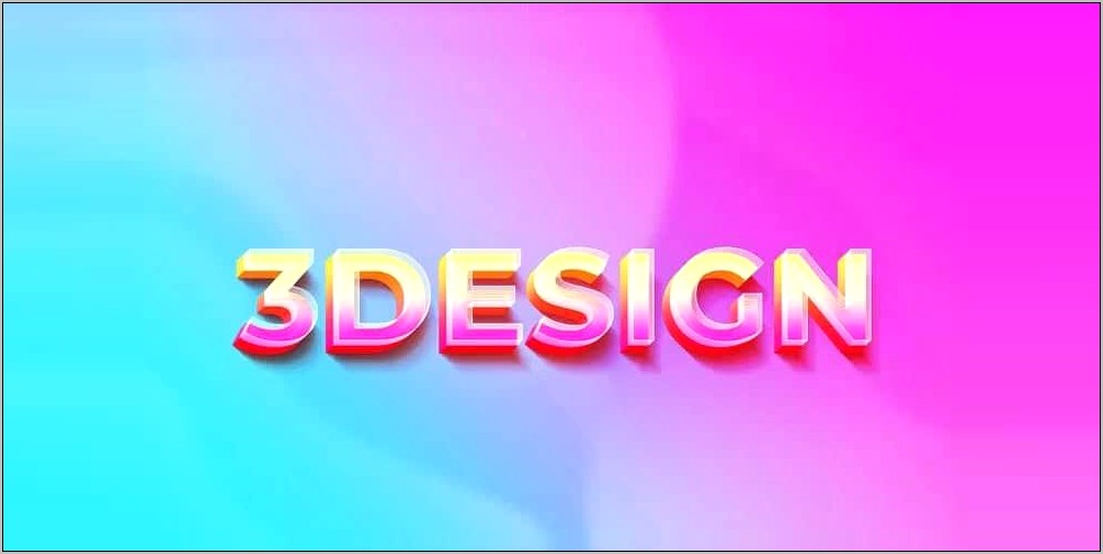 Photoshop Cs6 3d Text Template Free Download