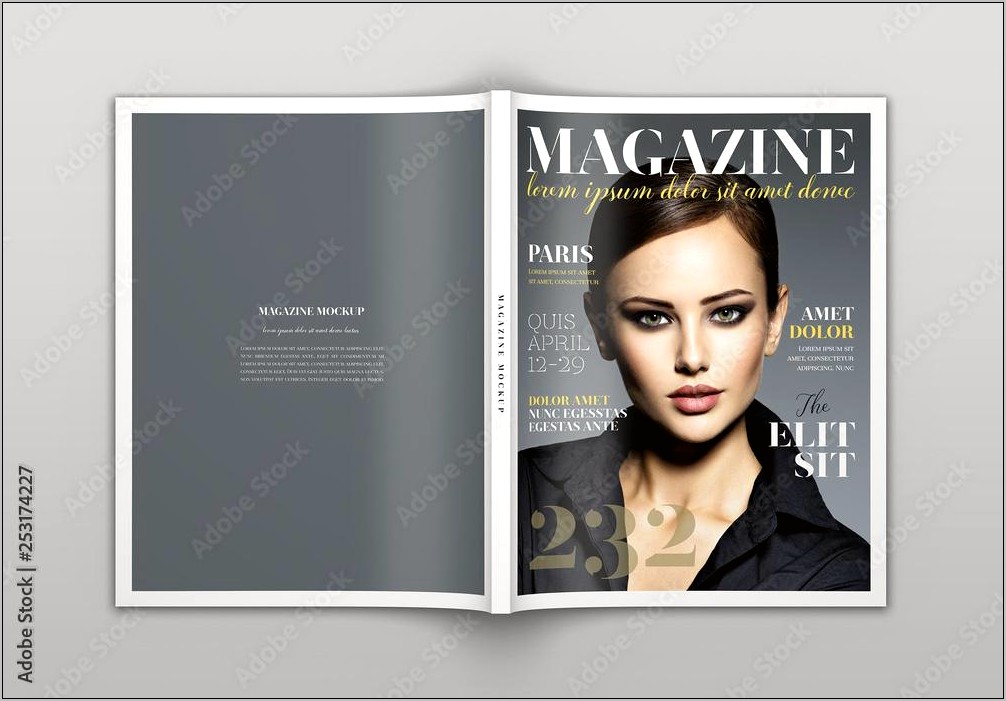 Photoshop Magazine Cover Template Free Download