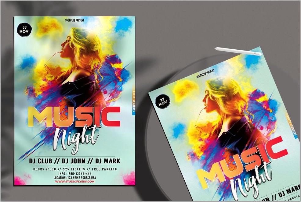 Photoshop Music Poster Templates Free Download