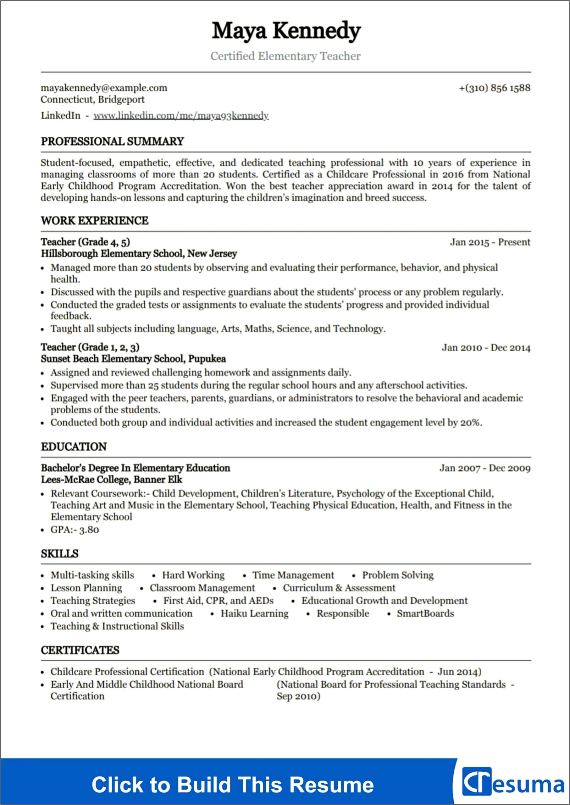 Physical Education Teacher Resumes Samples