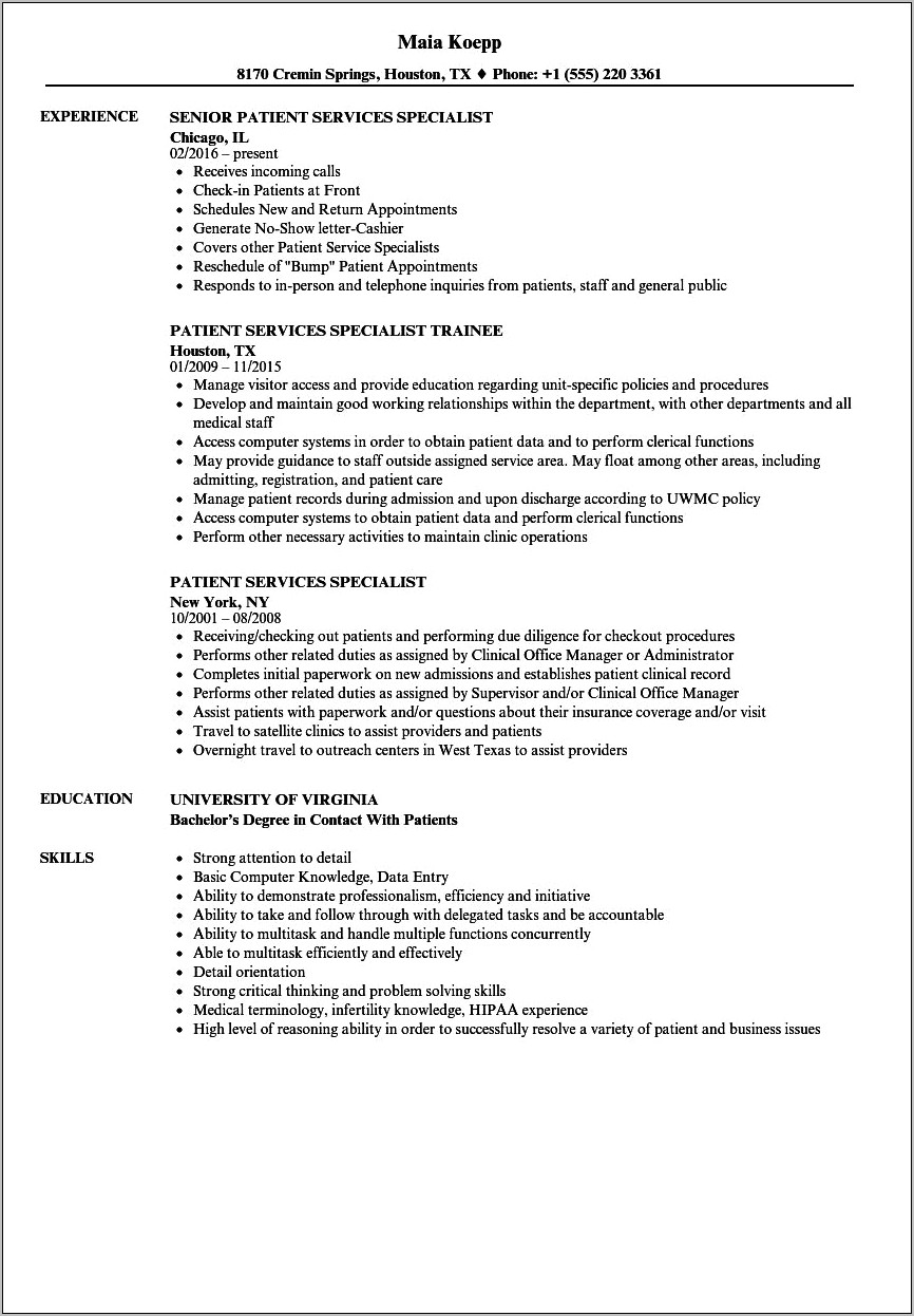 Physician Assistant Resume Objective Specialty