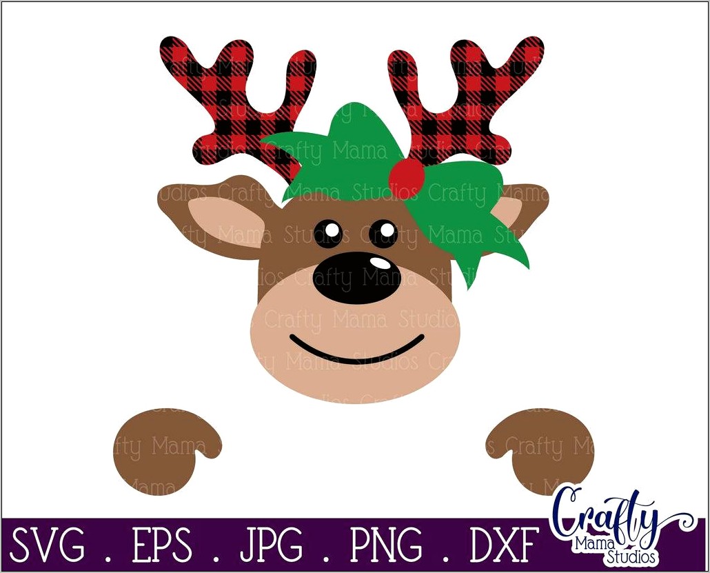 Pin The Nose On The Reindeer Template Free