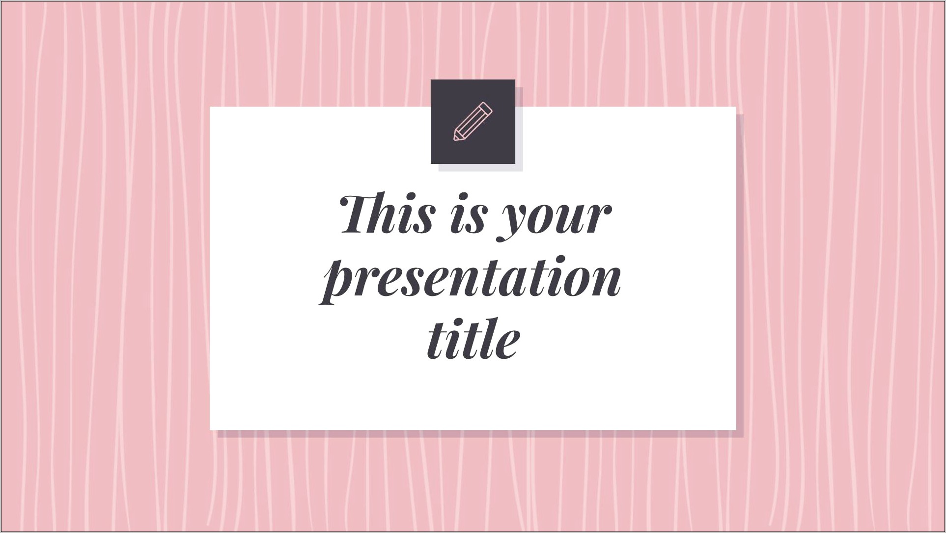 Pink And White Powerpoint Free Template Download