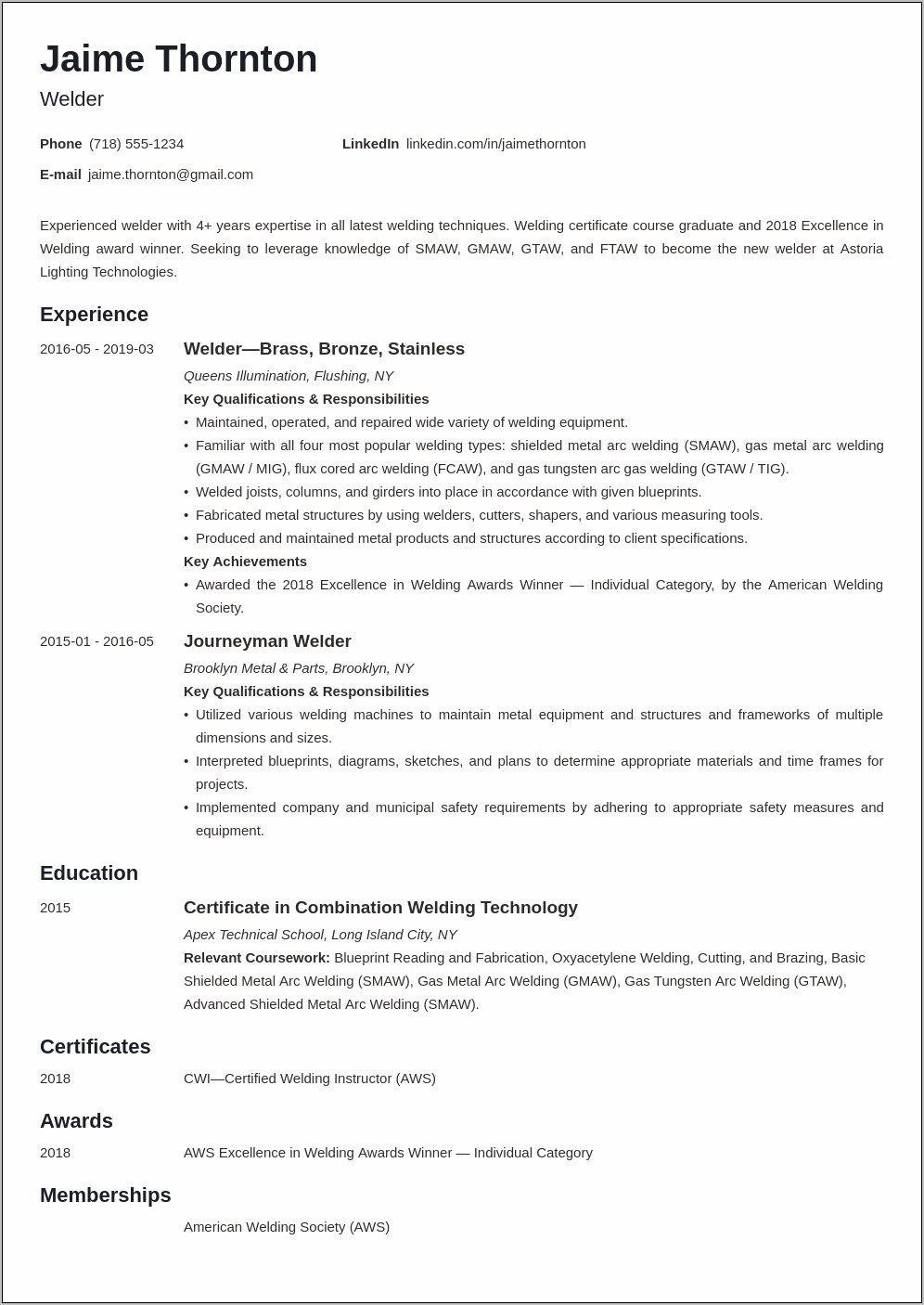 Pipeline Operator Objective For Resume