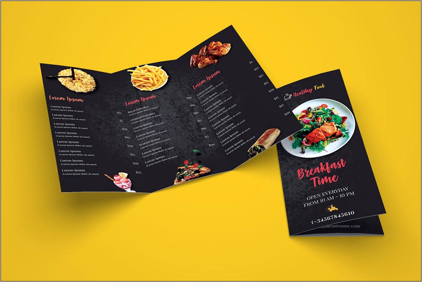 Pizza Menu Template Psd Free Download