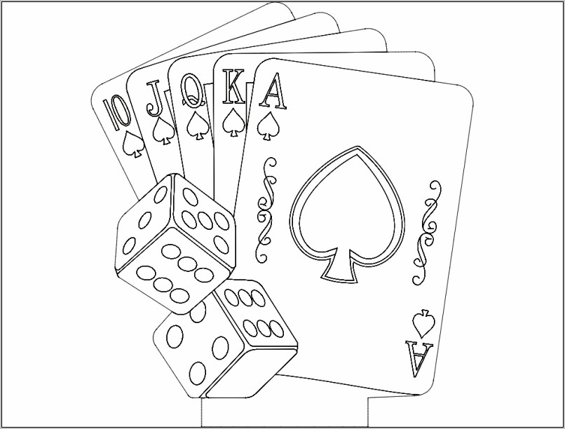 Playing Card Vector Template Free Download