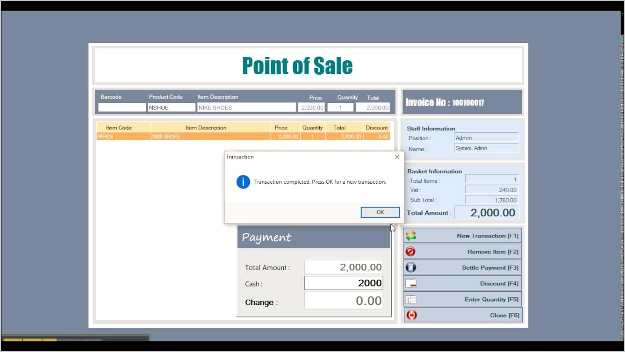 Point Of Sale And Inventory Templates Free