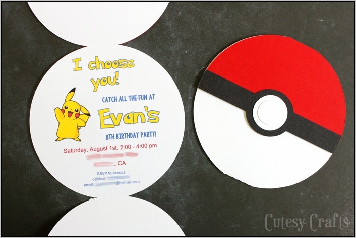 Pokeball Invitation Free Template Black White Ppke Ball