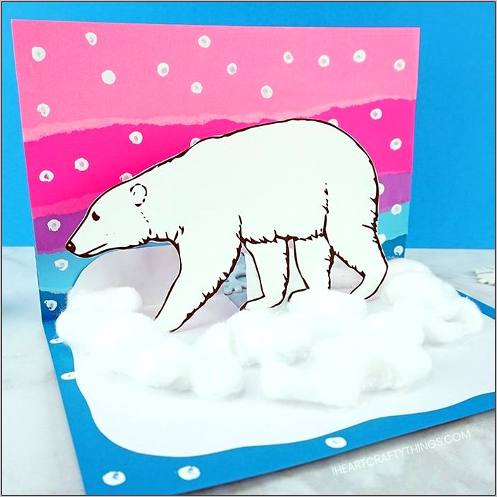 Polar Bear Paper Model Free 3d Template